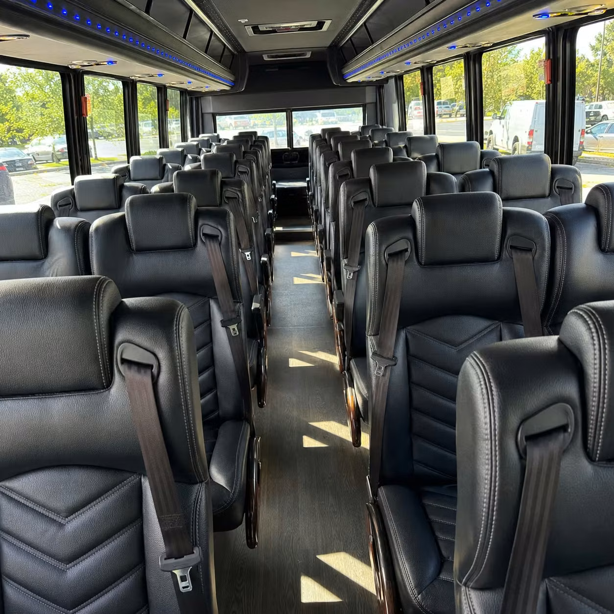 28 passenger minibus inside