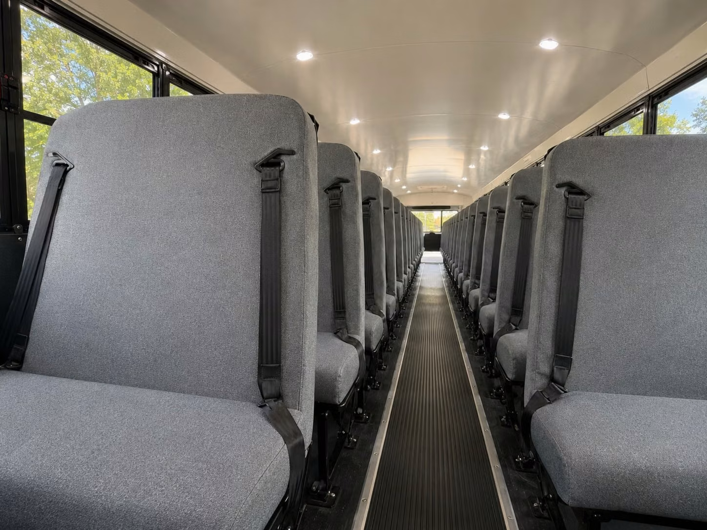 school bus inside